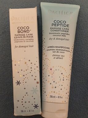 Pacifica Coco Bond Leave-In Damage Care Mask & Peptide Damage Care Conditioner